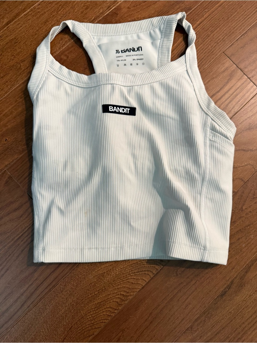 Bandit Ribbed Run Crop Tank - Picture 3 of 4